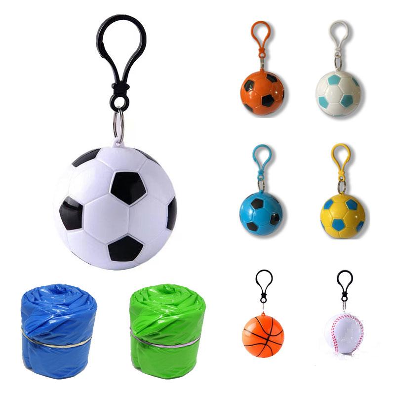 Football Shape Disposable Rain Coat 