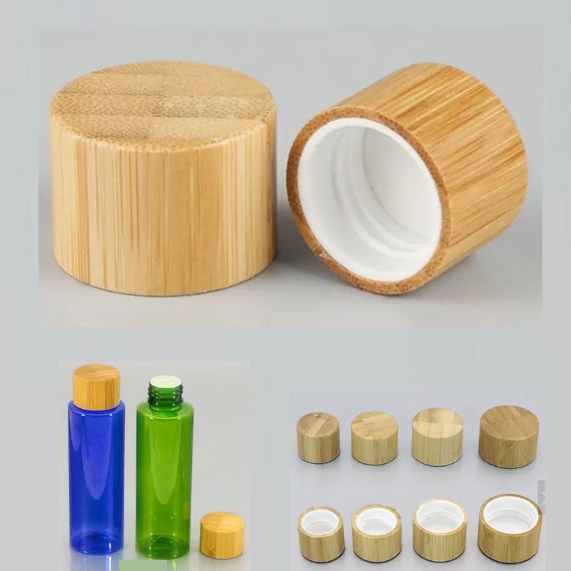 Bamboo and wood cosmetic packaging bottle cap