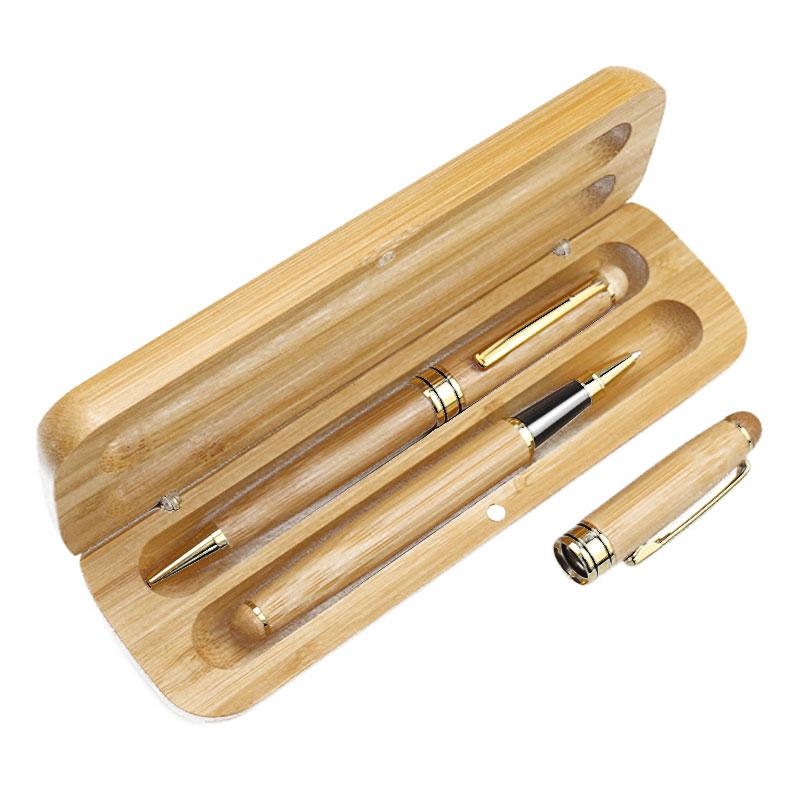 Bamboo Wood Pen Box Business Gift 