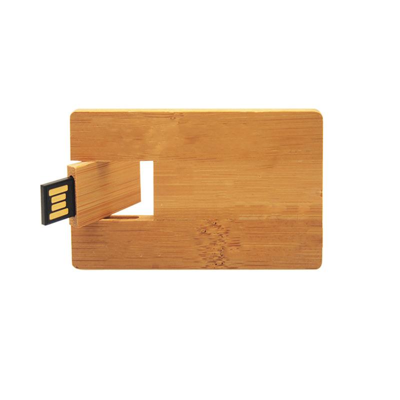 Eco Friendly Wooden Card Shape USB Flash Drive