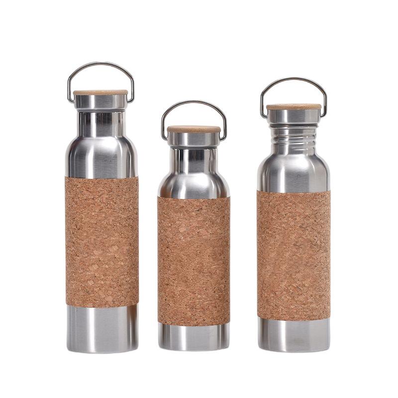 500ML/600ML/750ML Outdoor Sports Hiking Cycling Wide Mouth Stainless Steel Water Bottle