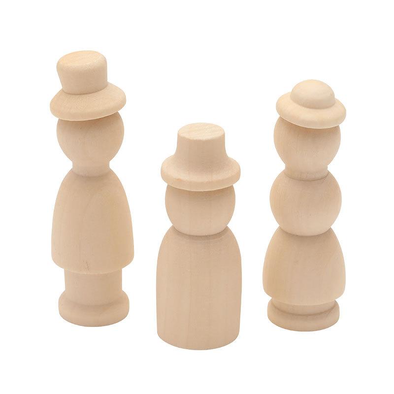 Natural Wooden Peg Dolls