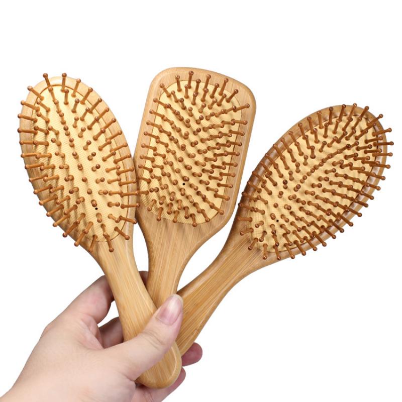 Natural Eco-friendly Hair Brush with Bamboo Bristles