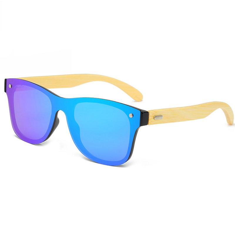 Natural Wooden Bamboo Frame Sun Glasses