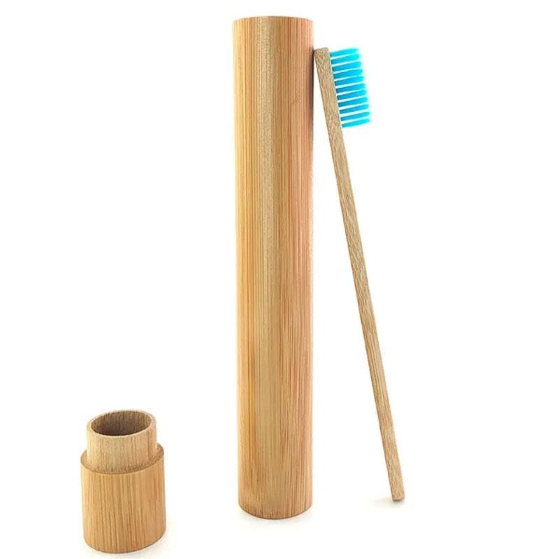 Eco Friendly Natural Bamboo Toothbrush Case