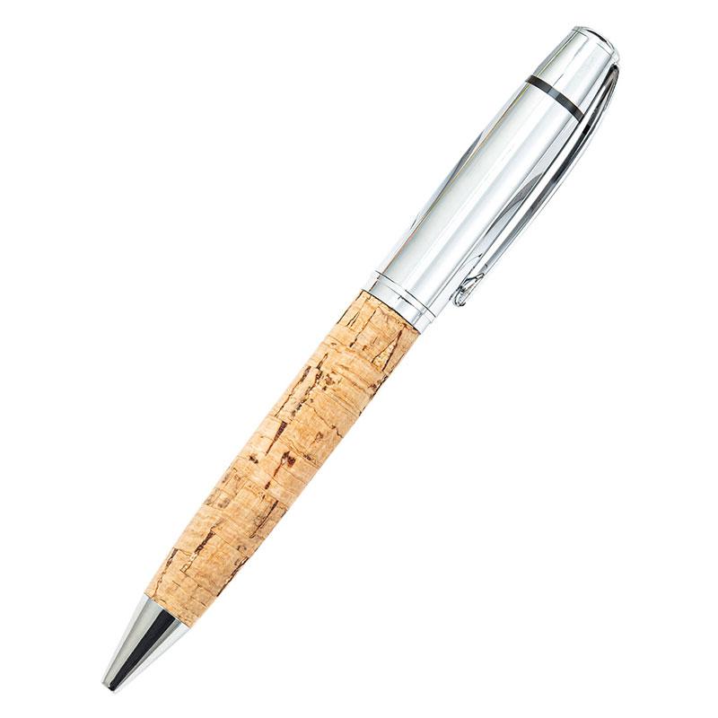 Eco Hotel Metal Material Gift Ballpoint Pen with Cork Shell