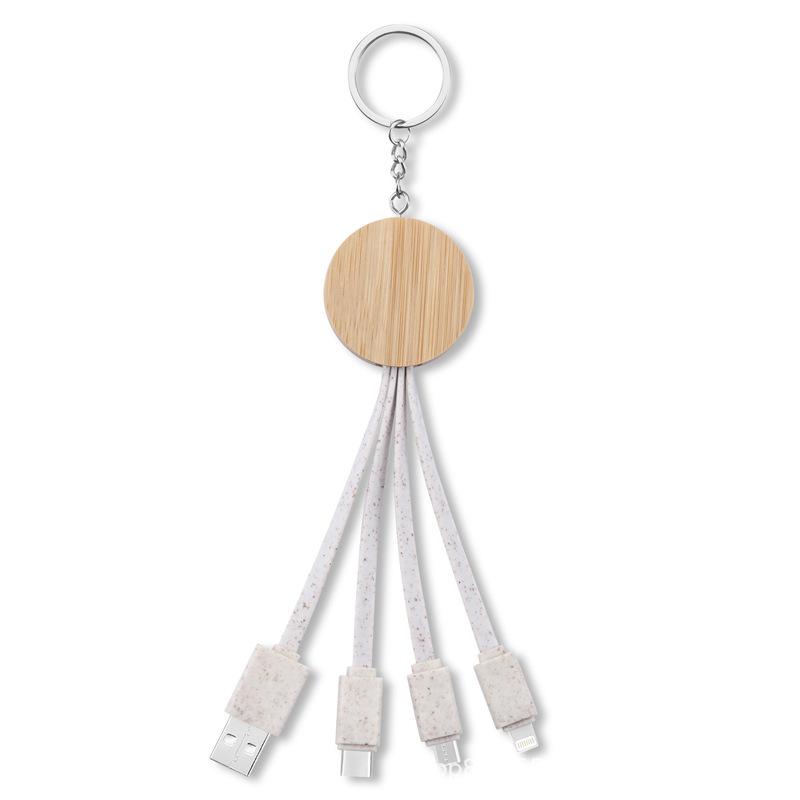  3 in 1 USB Keychain Charging Cable 