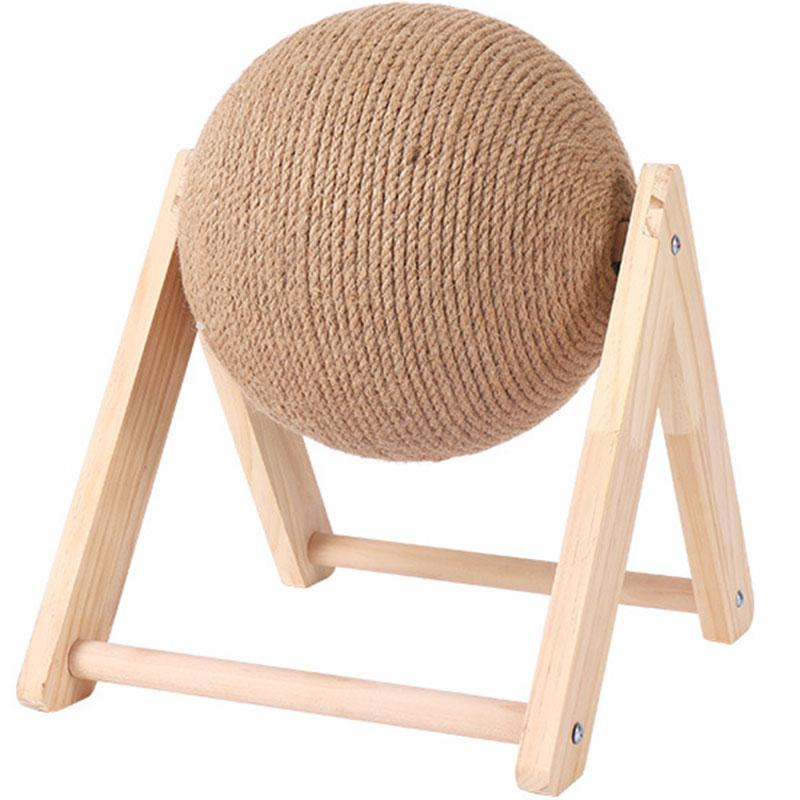 Sisal Rotatable Ball Scratcher Toy 