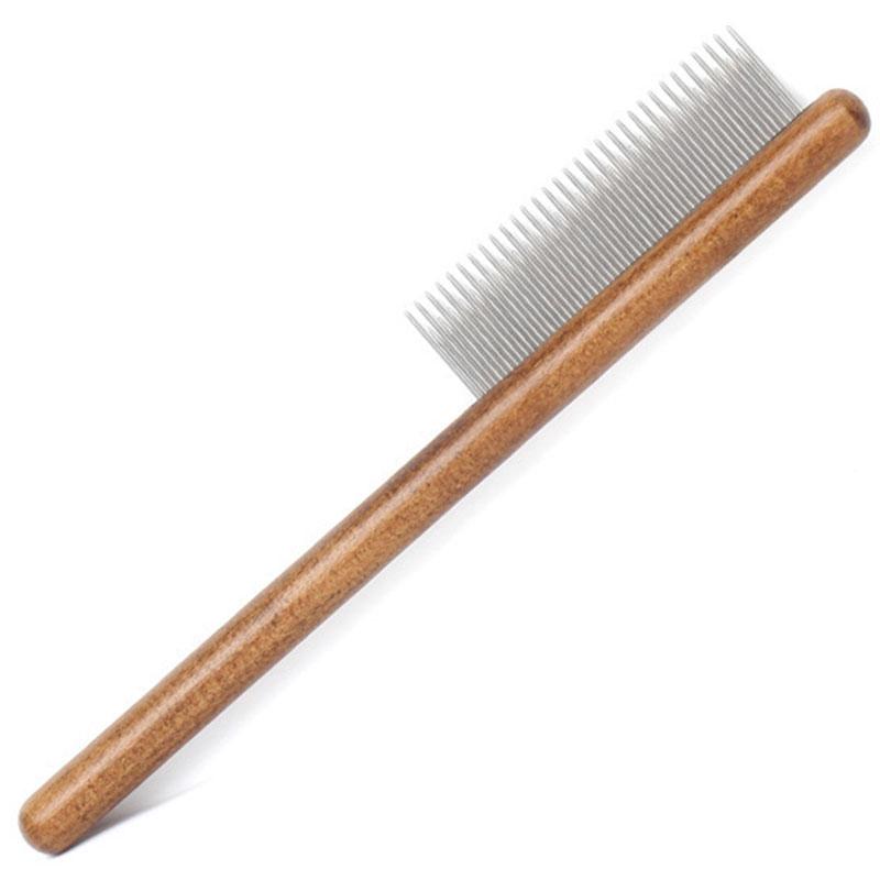 Wooden Pet Hair Remover Grooming Massage Brush