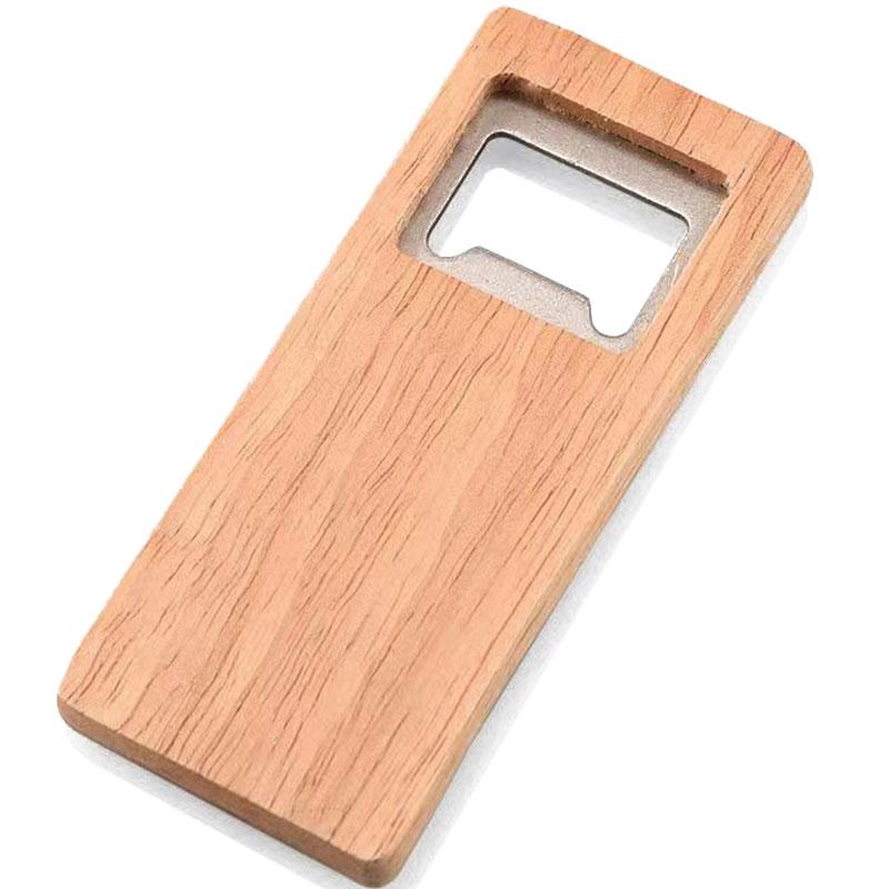 Rectangle Wooden Beer Bottle Opener