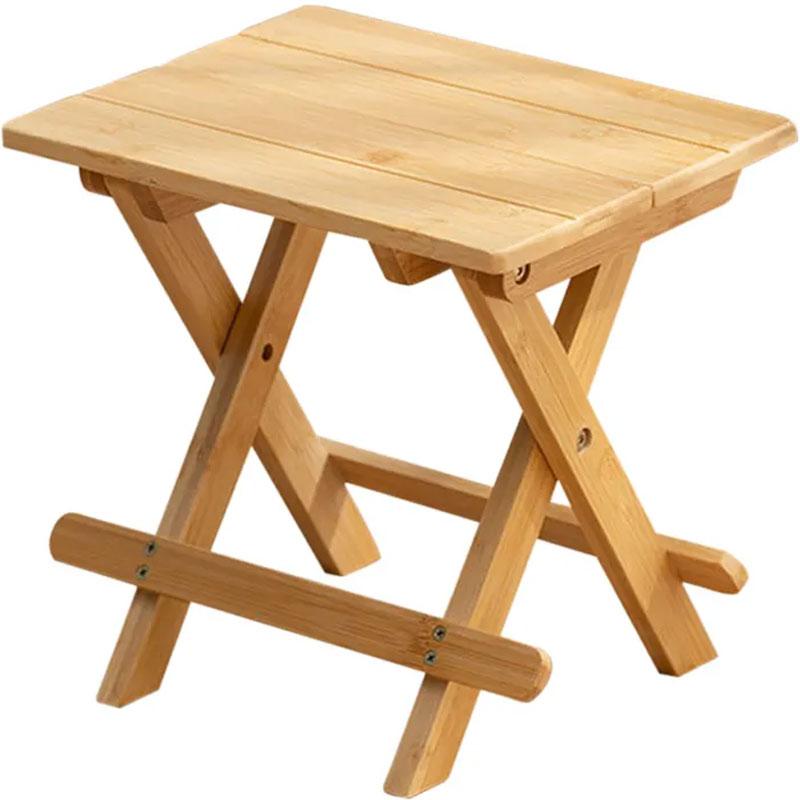 Natural Bamboo Portable Folding Stool