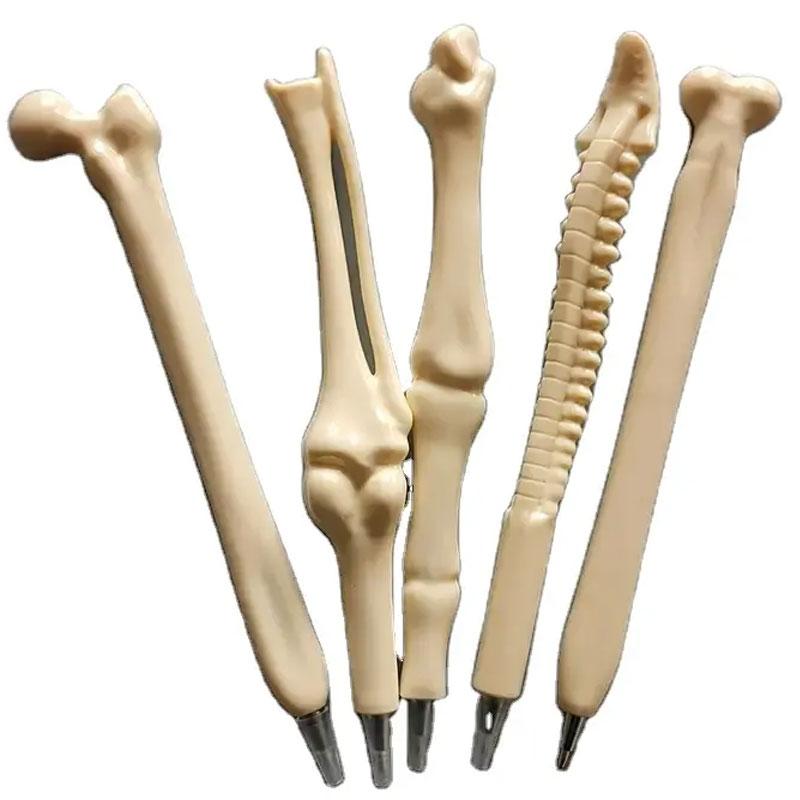 5pcs Creative Novelty Bone Shape Ballpoint Pens