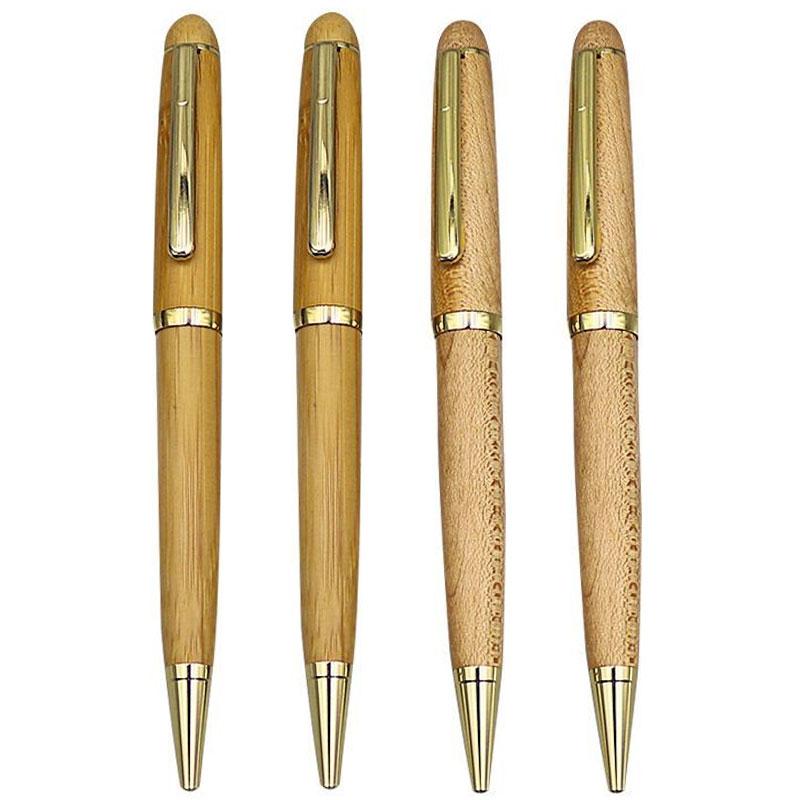 Eco Friendly Engraved Wooden Bamboo Ballpoint Pen