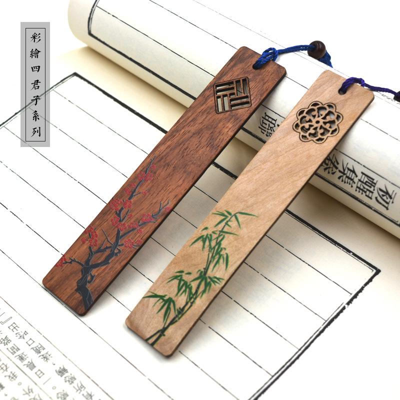 Chinese Style Wooden Bookmark