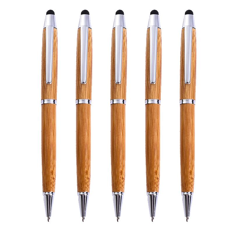 Bamboo Stylus Ball Point Pen