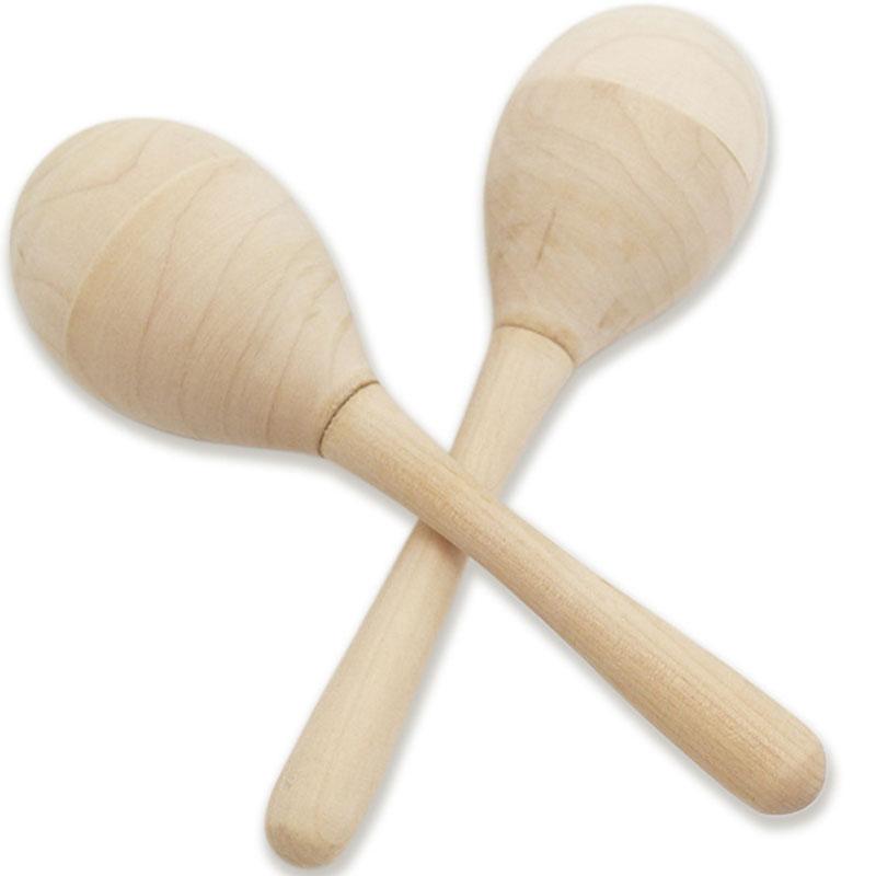 Wooden Rattle Maraca Shaker 