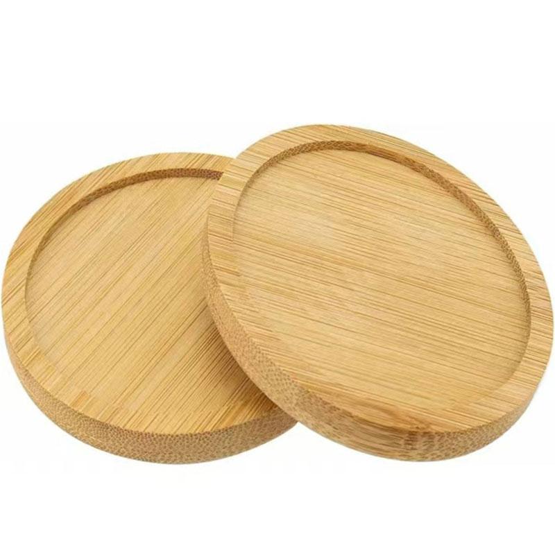 Bamboo Coasters for Coffee Table Drink Coasters for Tabletop Protection 