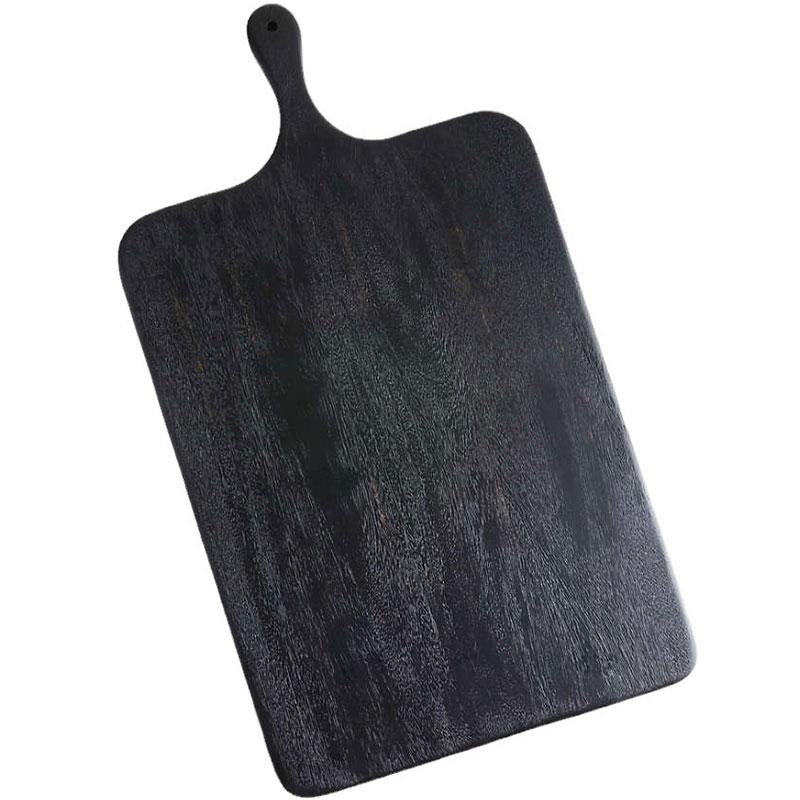 Black Irregular Acacia Wood Cutting Board