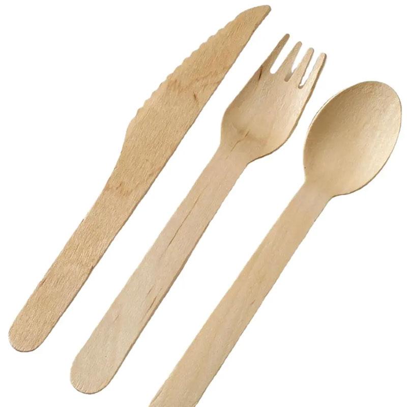 Disposable Biodegradable Wooden Cutlery Set