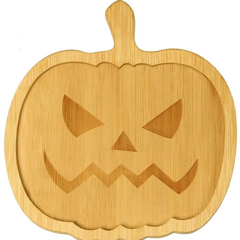 Halloween Pumpkin Bamboo Cutting Board