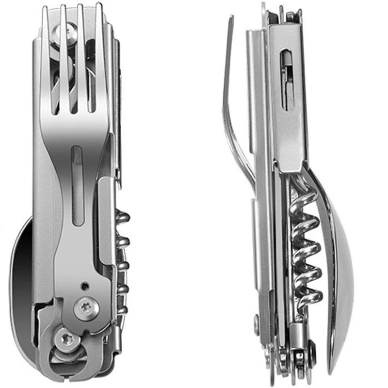 Outdoor Portable 6 in 1 Detachable Folding Knife