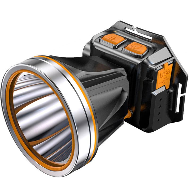 Outdoor LED Camping Fishing Miner Head Light Searchlight Head Mounted Flashlight 