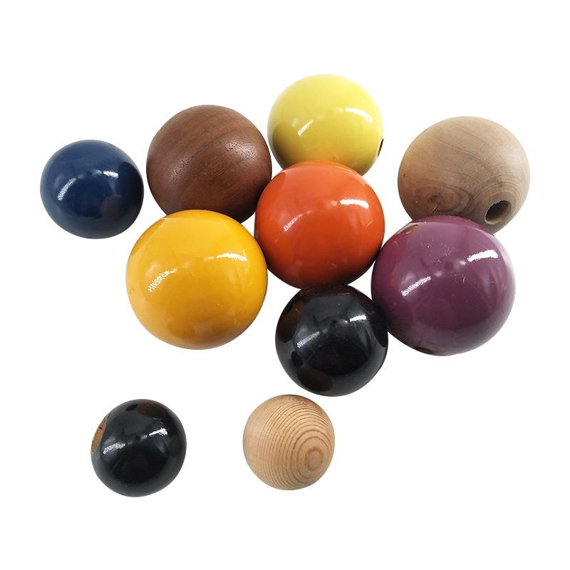 atural Wood Beads Round Spacer Charms DIY For Jewelry Making Handmade Accessories