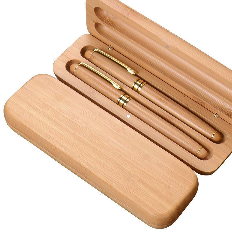 Wooden Pen Box For 2 Pieces