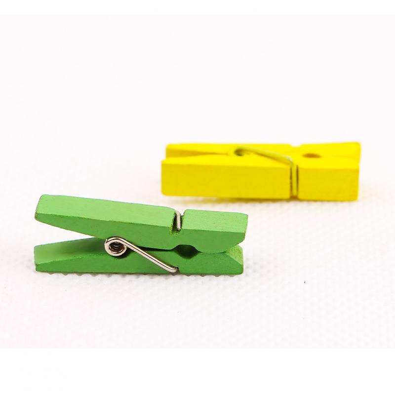 Decorative Clip Of Colored Wooden Pegs