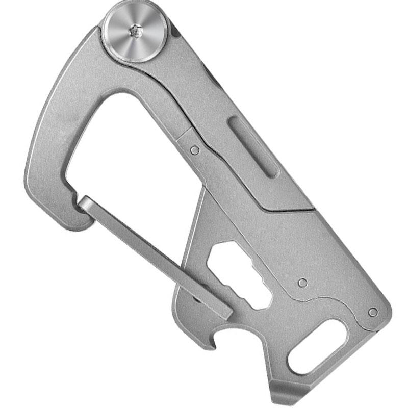 Titanium Carabiner With Knife For Camping & Hiking