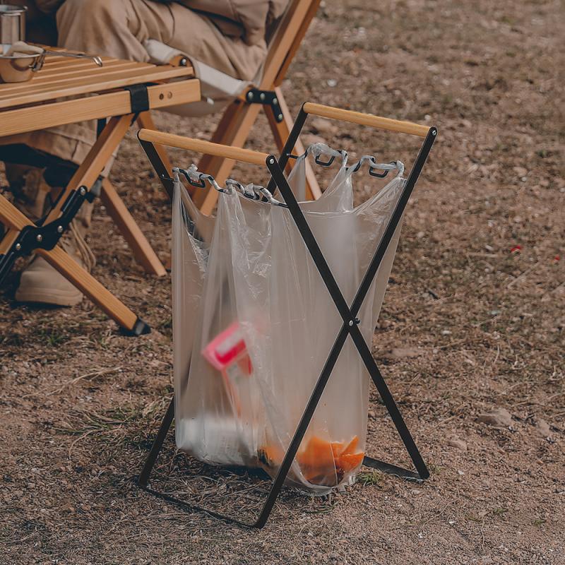 Outdoor Camping Rubbish Bag Storage Rack 