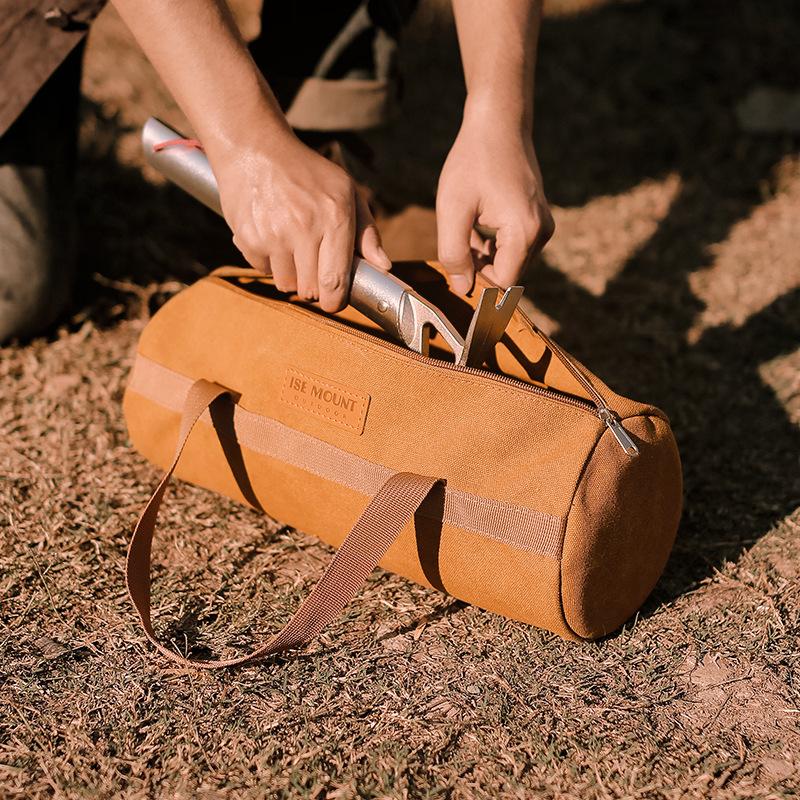 Hand-pulled Nail Ground Tent Peg Bag Outdoor Camping Kit Storage 