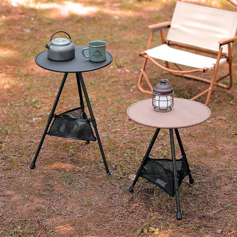 Outdoor Aluminum Folding Table Portable Adjustable Camping Ultra Light Coffee Table 