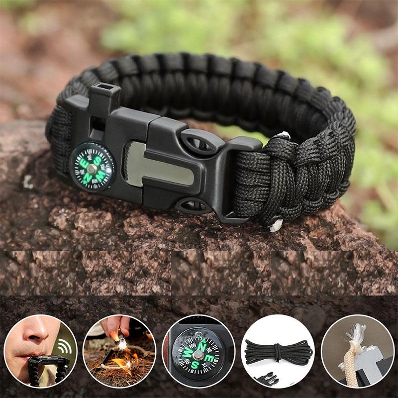 Outdoor Multi-Purpose  Paracord Survival Bracelet