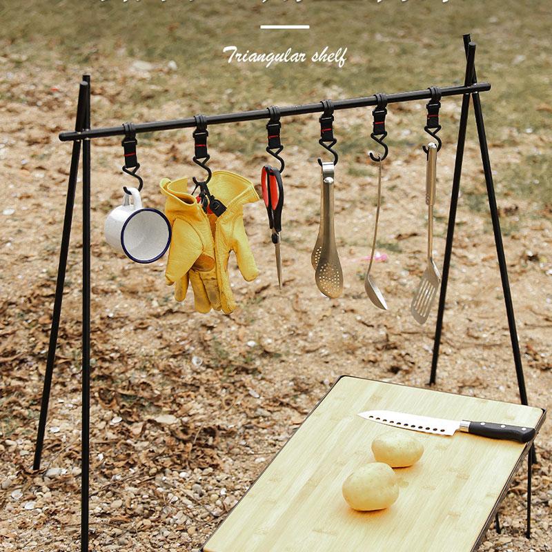 Hanging Rack Camping Folding Shelf Outdoor Camping Pot Rack