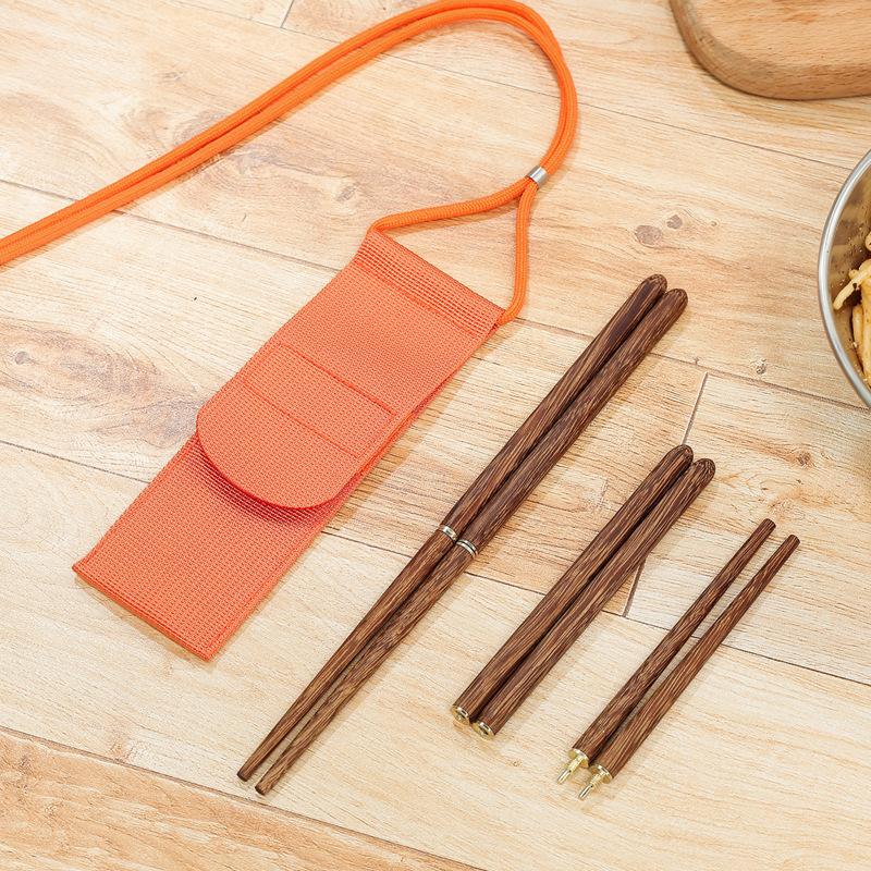 Folding Environmentally Friendly Portable Wooden Chopsticks Sets