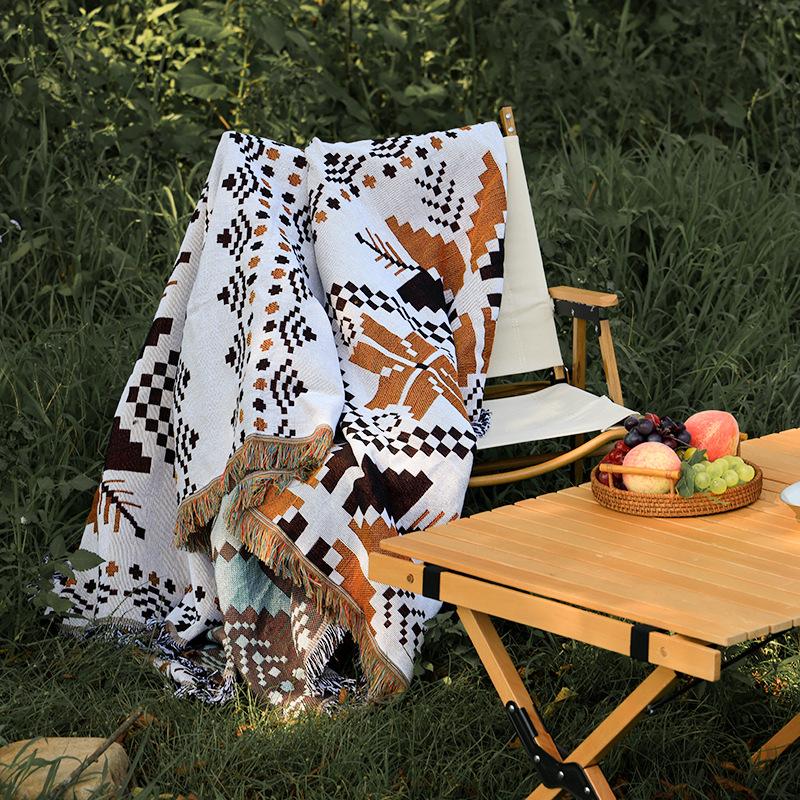 Outdoor Tablecloth Decoration Picnic Camp Tablecloth Household Cotton Tablecloth