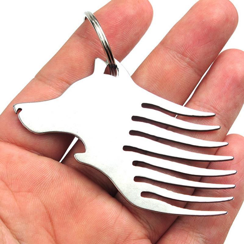 Mini Wolf Shape Bottle Opener  Metal Comb Shape Bottle Opener