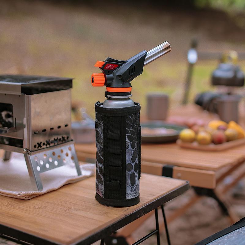 Camping Hiking Gas Cooking Torch Burner Multiple Function Flame Gun Charcoal Electronic Ignition Flame Gun